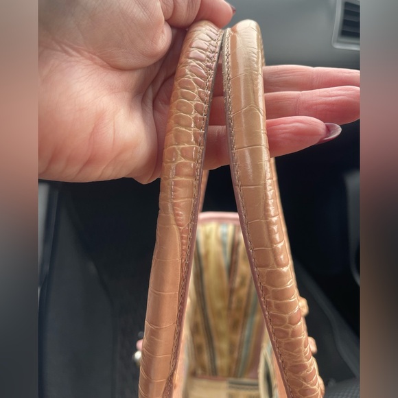 Brighton Leili Dusty Rose Straw Tote EUC - Picture 13 of 13